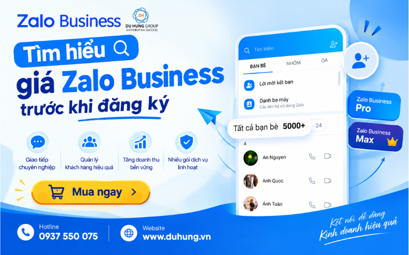 Tìm hiểu giá Zalo Business và lợi ích khi nâng cấp tài khoản