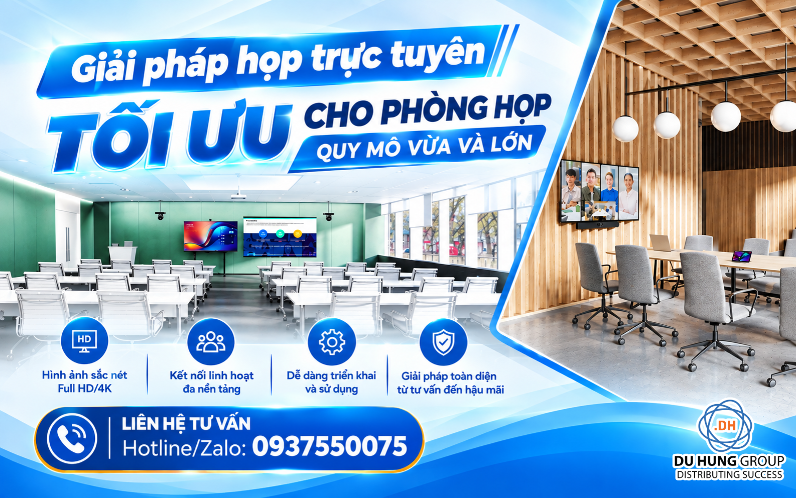 Giải pháp họp trực tuyến tối ưu cho phòng họp quy mô vừa và lớn (1)